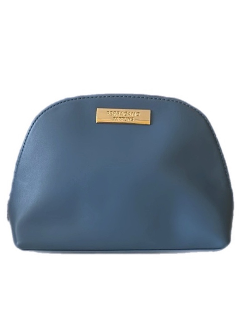 Salvatore Ferragamo Perfume Makeup Toiletries Bag Blue